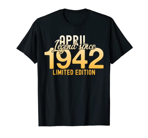 Decoración de fiestas señoras y señores Leyenda desde abril Camiseta