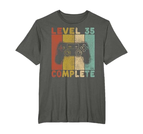 Camiseta Gamer Para Hombres 35 Años Regalo 35 Cumpleaños Camiseta