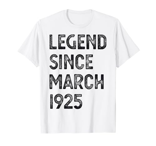 Leyenda del 100 cumpleaños desde marzo de 1925 Camiseta