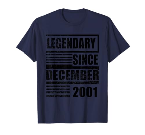 25 cumpleaños Legendario Desde diciembre de 2001 Camiseta