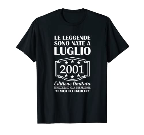 Las leyendas nacieron en julio de 2001 cumpleaños años Camiseta