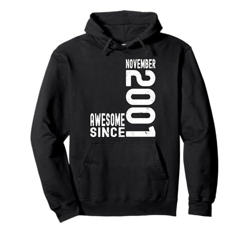 Impresionante Desde Noviembre 2001, Nacido En 2001 Noviembre Cumpleaños Sudadera con Capucha