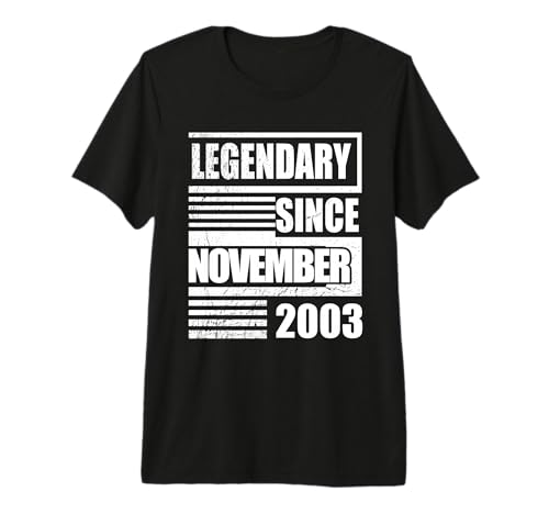 23 cumpleaños Legendario Desde noviembre de 2003 cumpleaños Camiseta Premium