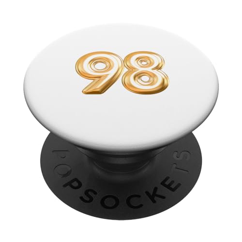 Cumpleaños de 98 años Noventa y ocho Globo de cumpleaños PopSockets PopGrip Intercambiable