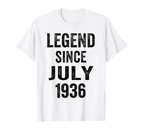 Decoraciones de cumpleaños 90 para Hombre, 90 años, Julio de 1936, 90 cumpleaños Camiseta