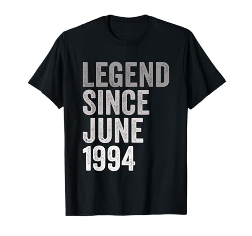 Leyenda Desde junio 1994 Cumpleaños Año Camiseta