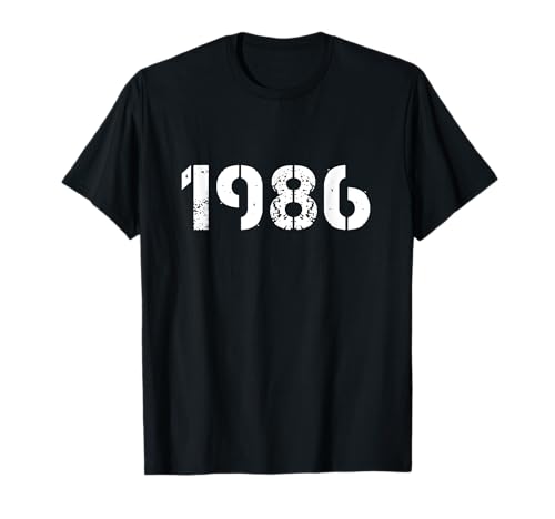 Vintage Retro 1986 Cumpleaños Camiseta