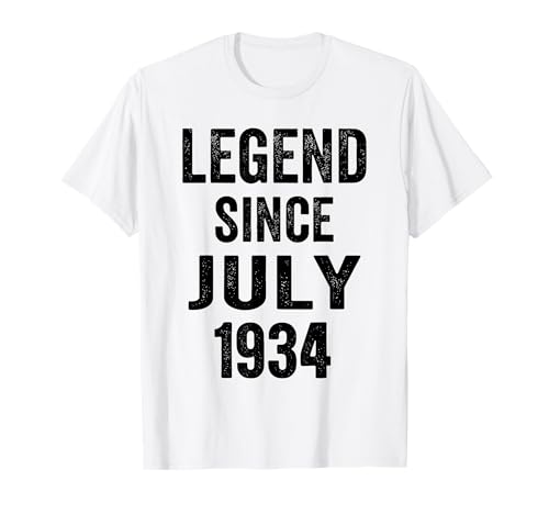 92 Decoraciones de cumpleaños para Hombre, 92 años, Julio de 1934, 92 cumpleaños Camiseta