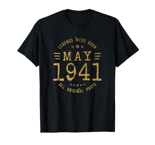 Legends Were Born In May 1941 Cumpleaños Camiseta