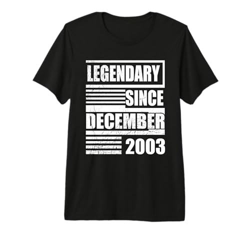 23 cumpleaños Legendario Desde diciembre de 2003 cumpleaños Camiseta Premium