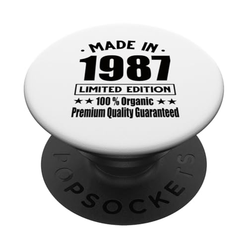 Edición Limitada 1987 Cumpleaños 1987 Nacido en 1987 PopSockets PopGrip Adhesivo