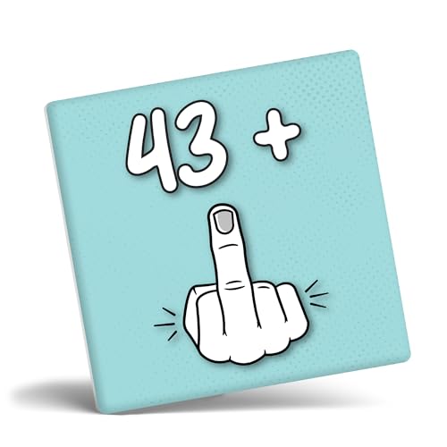 Mug Monster - Taza de 44 cumpleaños, I Am 43 + 1, regalo para 44 años, taza de café de cerámica,...