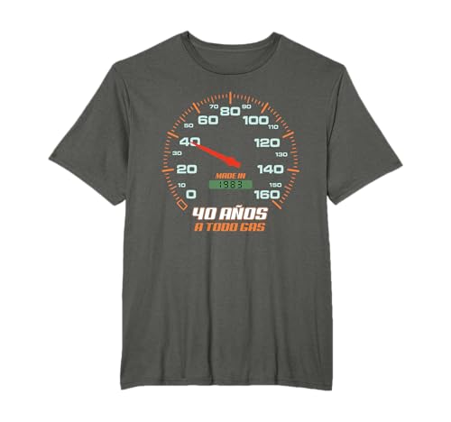 Cumpleanos 40 Anos A Todo Gas Nacidos En 1983 Coches de motor Camiseta