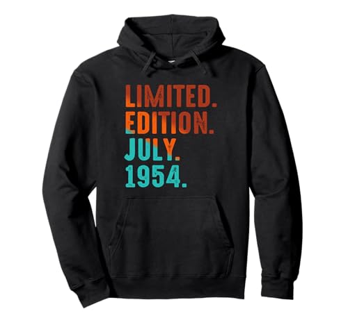 Edición Limitada Julio 1954 Cumpleaños Sudadera con Capucha