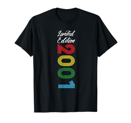 Edición limitada 2001 Cumpleaños 2001 Born 2001 Vintage Camiseta