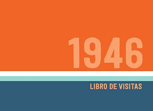 1946 Libros de Visitas: Libro de visitas para fiestas de cumpleaños de estilo retro para que la...