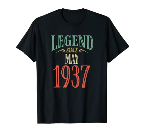 Legend Since May 1937 - Diseño de cumpleaños Camiseta