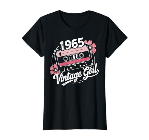 61 años mujer vintage 1965 cumpleaños 61 retro mujer 1965 Camiseta