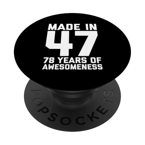 78 cumpleaños para hombres, mujeres, hijo, hija, edad de 78 años PopSockets PopGrip Adhesivo