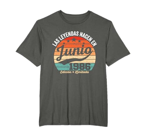 39 años Cumpleaños Las Leyendas nacen en Junio de 1986 Camiseta