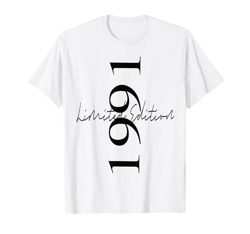 Edición Limitada 1991 Cumpleaños 1991 Nacido en 1991 Vintage Camiseta