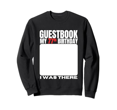 Letrero para fiesta de cumpleaños de 77 años para el libro de visitas de mi 77 cumpleaños...
