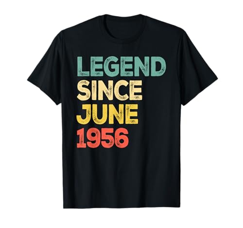 Leyenda desde junio de 1956 Cumpleaños Camiseta