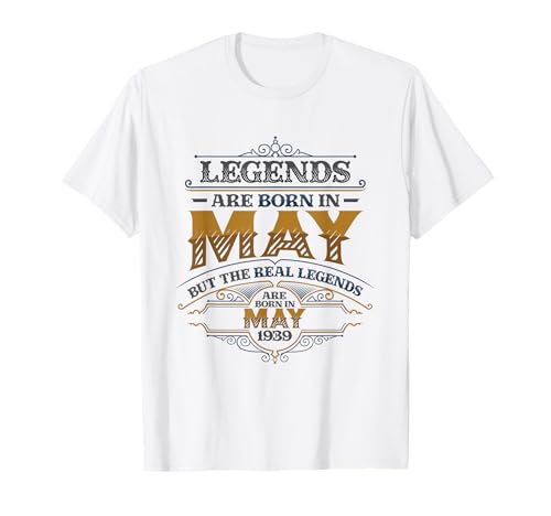 Las leyendas nacen en mayo de 1939 Cumpleaños para hombres Camiseta