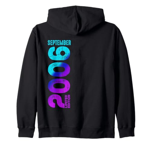 Edición Limitada Septiembre 2006 Cumpleaños Sudadera con Capucha