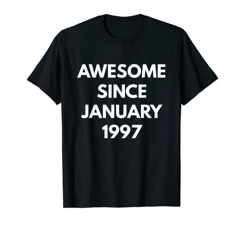 Camiseta Awesome Since Enero 1997 - Cumpleaños de Enero Camiseta