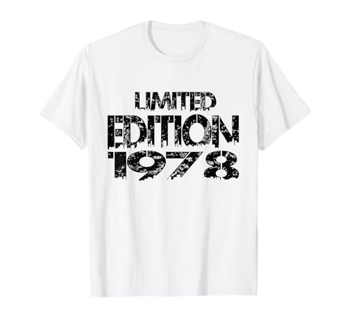 Edición Limitada 1978 Cumpleaños 1978 Nacido 1978 Camiseta