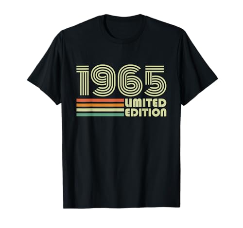 1965 Vintage Retro Regalo Cumpleaños 60 Años Hombres Mujeres Camiseta