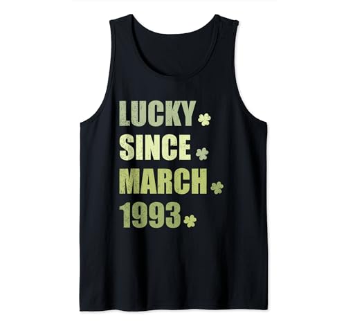 Afortunado desde marzo de 1993, fiesta de cumpleaños número 31 de San Patricio Camiseta sin Mangas