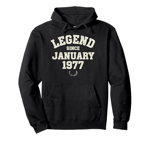 Legend Since 1977 - Traje de cumpleaños para Hombre y Mujer Sudadera con Capucha