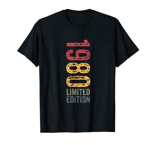 1980 Edición Limitada Cumpleaños Vintage Limited Edition Camiseta