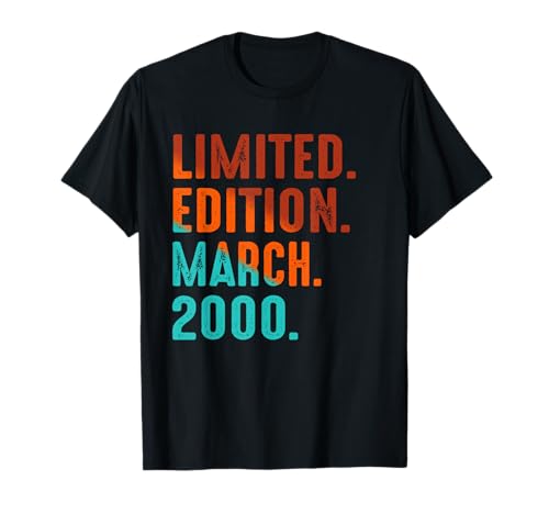 Edición Limitada Marzo 2000 Cumpleaños Camiseta