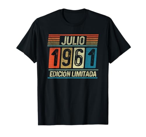 Julio 1961 Vintage - 65 Años Regalo Cumpleaños Hombre Camiseta