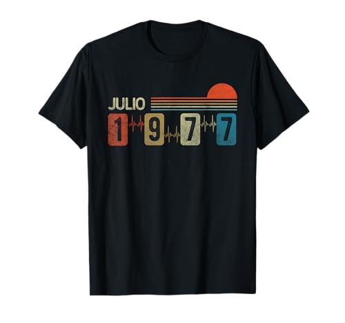 Julio 1977 Vintage - 48 Años Regalo Cumpleaños Hombre Camiseta
