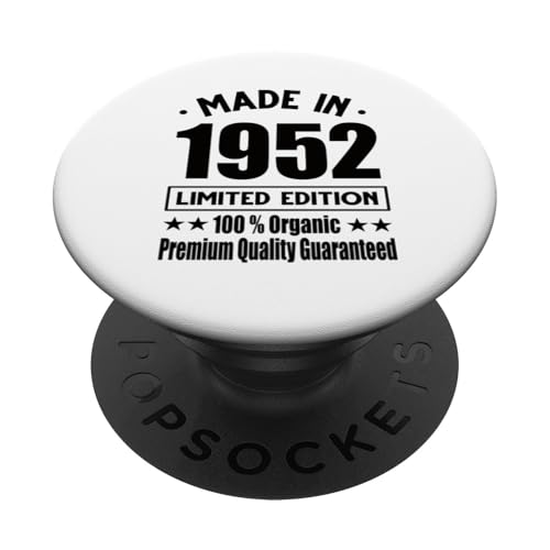 Edición Limitada 1952 Cumpleaños 1952 Nacido en 1952 PopSockets PopGrip Adhesivo