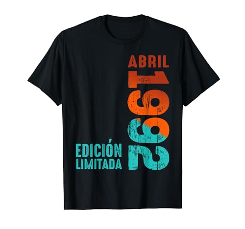 Edición limitada Abril 1992 Retro 1992 Vintage 1992 Camiseta