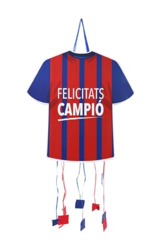 DISBACANAL Piñata camiseta azul y roja