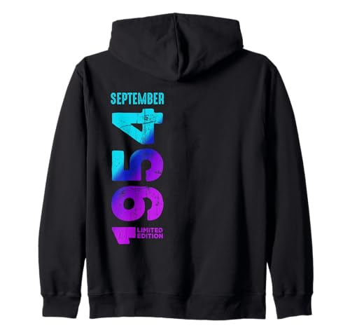 Edición Limitada Septiembre 1954 Cumpleaños Sudadera con Capucha