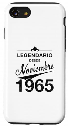 60 cumpleaños Nacido en Noviembre de 1965 Vintage 60 años Carcasa para iPhone SE (2020) / 7/8