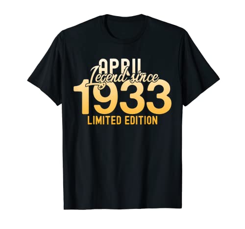 Decoración de fiestas señoras y señores Leyenda desde abril Camiseta