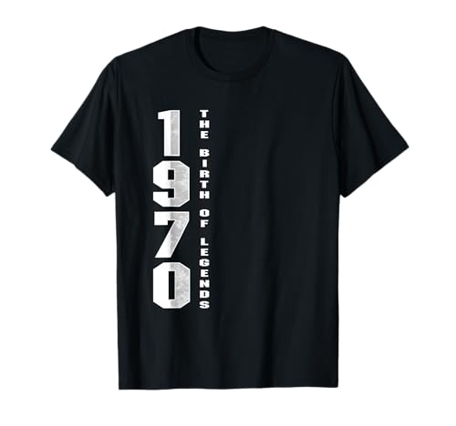 Leyenda de fiesta de cumpleaños anual 1970 clásico retro vintage Camiseta
