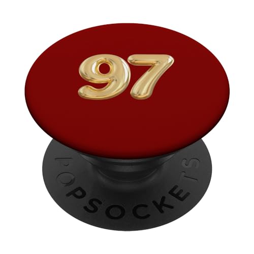 97 años Número de cumpleaños noventa y seis 97.º cumpleaños PopSockets PopGrip Intercambiable