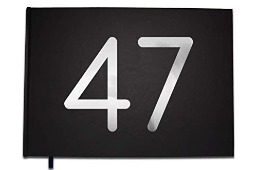 UTTSCHEID - Libro de visitas de 47 años – Cumpleaños – Boda – Letras cromadas – 100...