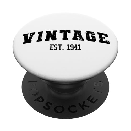 Vintage EST. 1941, 85 cumpleaños Hombres Mujeres, 85 años PopSockets PopGrip Adhesivo
