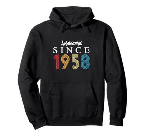 Impresionante Desde 1958 Cumpleaños 1958 Vintage 1958 Sudadera con Capucha