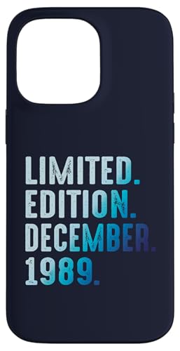 Diciembre 1989 Año 1989 Retro 1989 Vintage Edición Limitada Carcasa para iPhone 14 Pro MAX